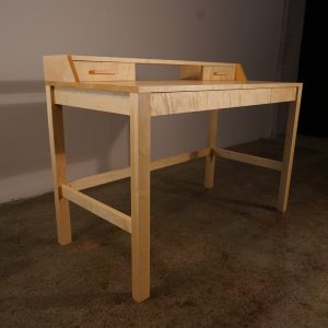 Gordon Writing Desk, Modern Solid Wood Desk, Wood Writing Desk, Minimal Desk, Modern Office (Shown in Maple)