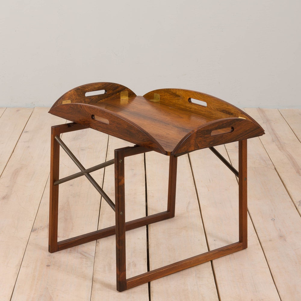 Vintage Rosewood Butler's Tray table by Svend Langkilde, Denmark, 1960s - Image 4