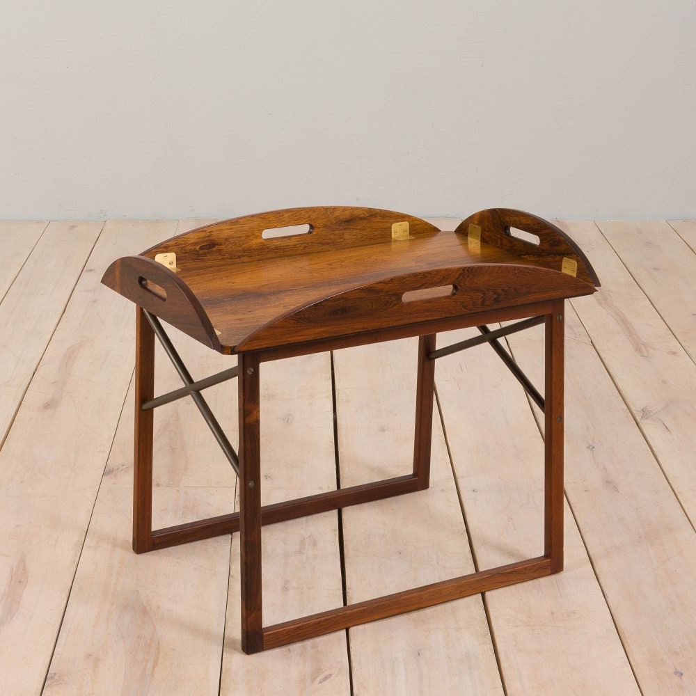 Vintage Rosewood Butler's Tray table by Svend Langkilde, Denmark, 1960s - Image 2