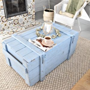 il_1000x1000.4750777663_g132.jpg Old pastel blue chest army box coffee table rustic chic style organic country barn wood reclaimed solid wood on wheles massive table MFW