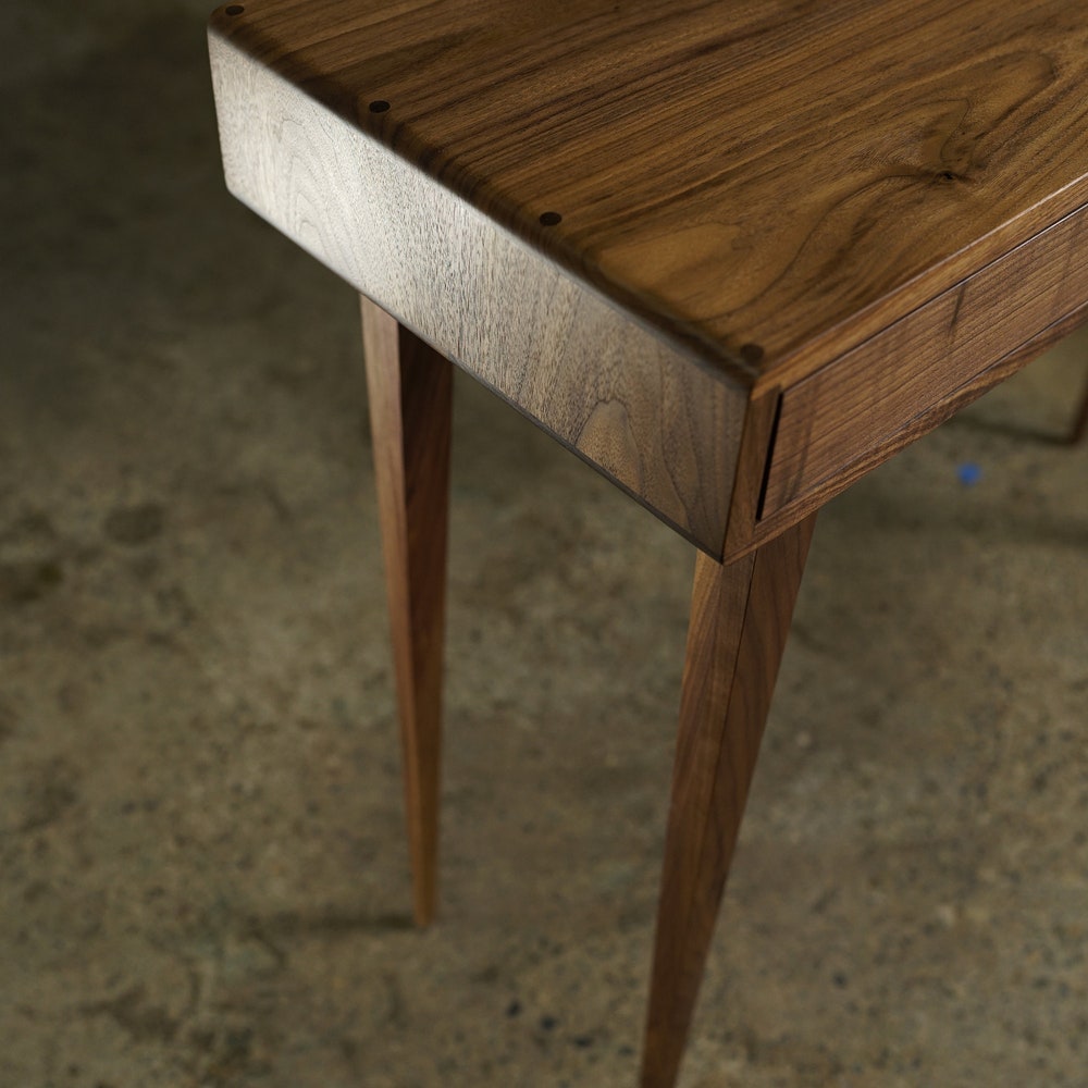 Legard Sofa Table, Modern Entryway Table, Modern Console Table, Wood Rectangular Entry Table, 3 Drawer (Shown in Walnut) - Image 6