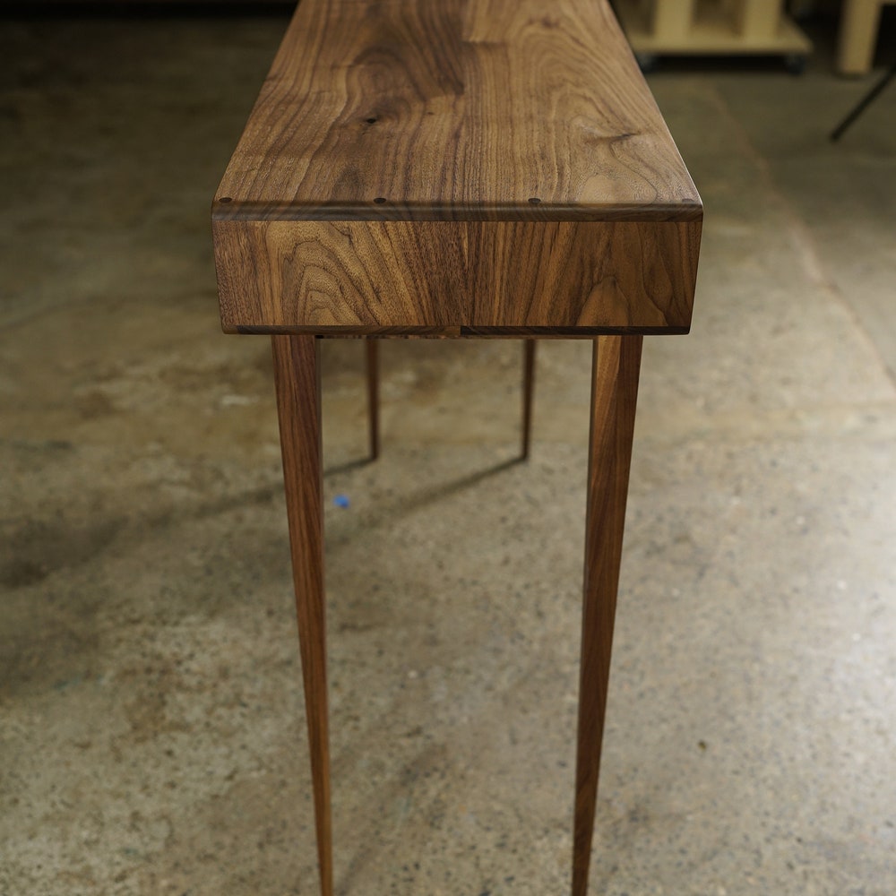 Legard Sofa Table, Modern Entryway Table, Modern Console Table, Wood Rectangular Entry Table, 3 Drawer (Shown in Walnut) - Image 5