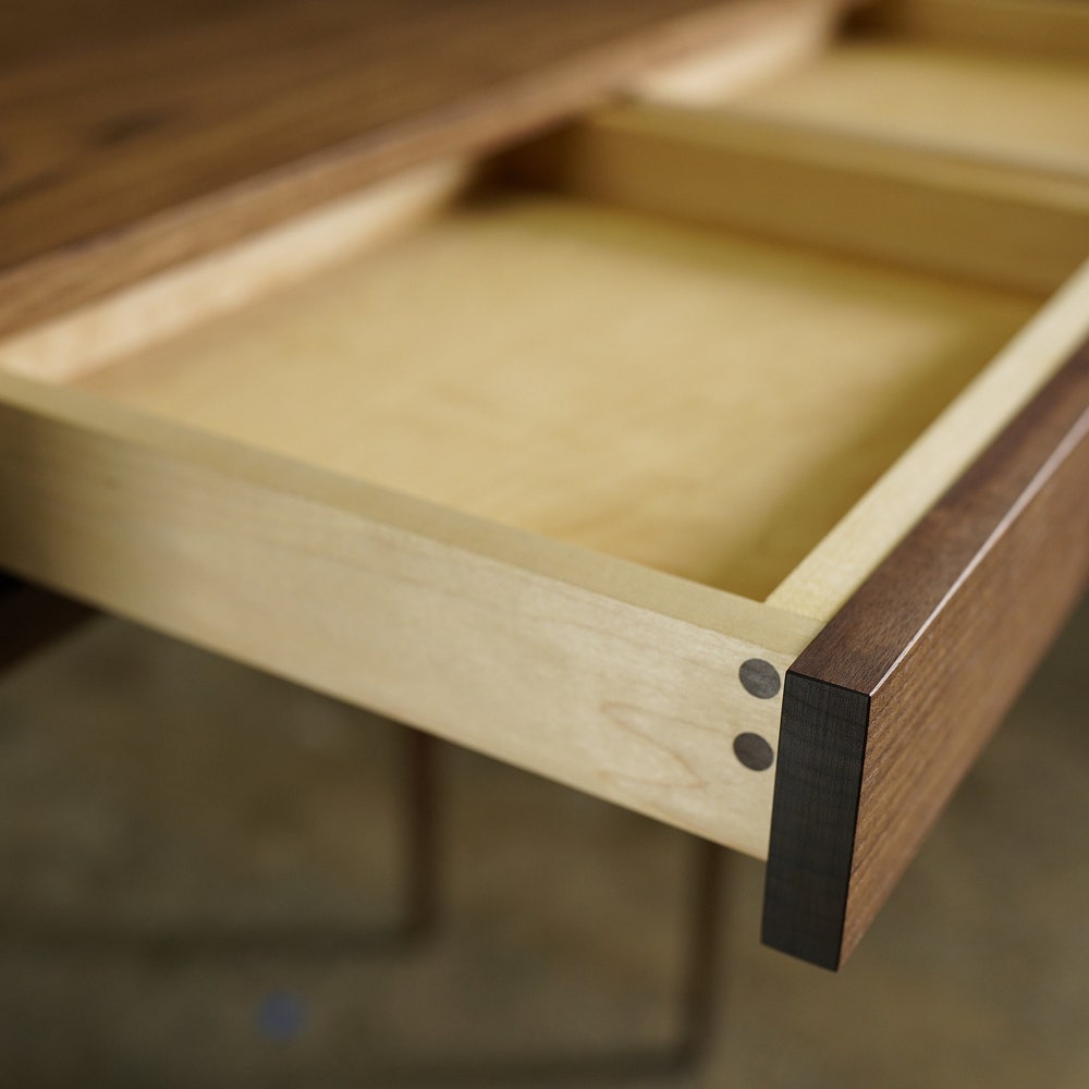 Legard Sofa Table, Modern Entryway Table, Modern Console Table, Wood Rectangular Entry Table, 3 Drawer (Shown in Walnut) - Image 8