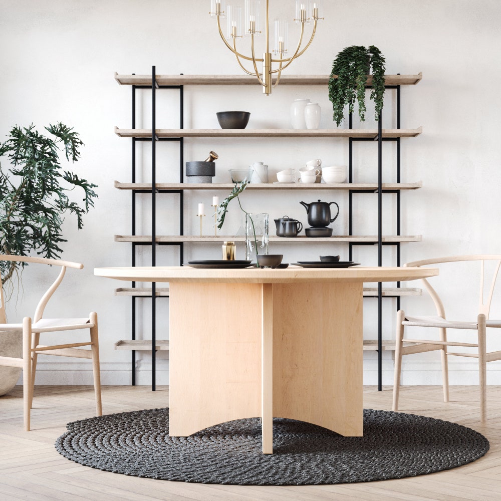 The Taylor Maple Dining Table, round dining table, circle table, solid wood table - Image 3