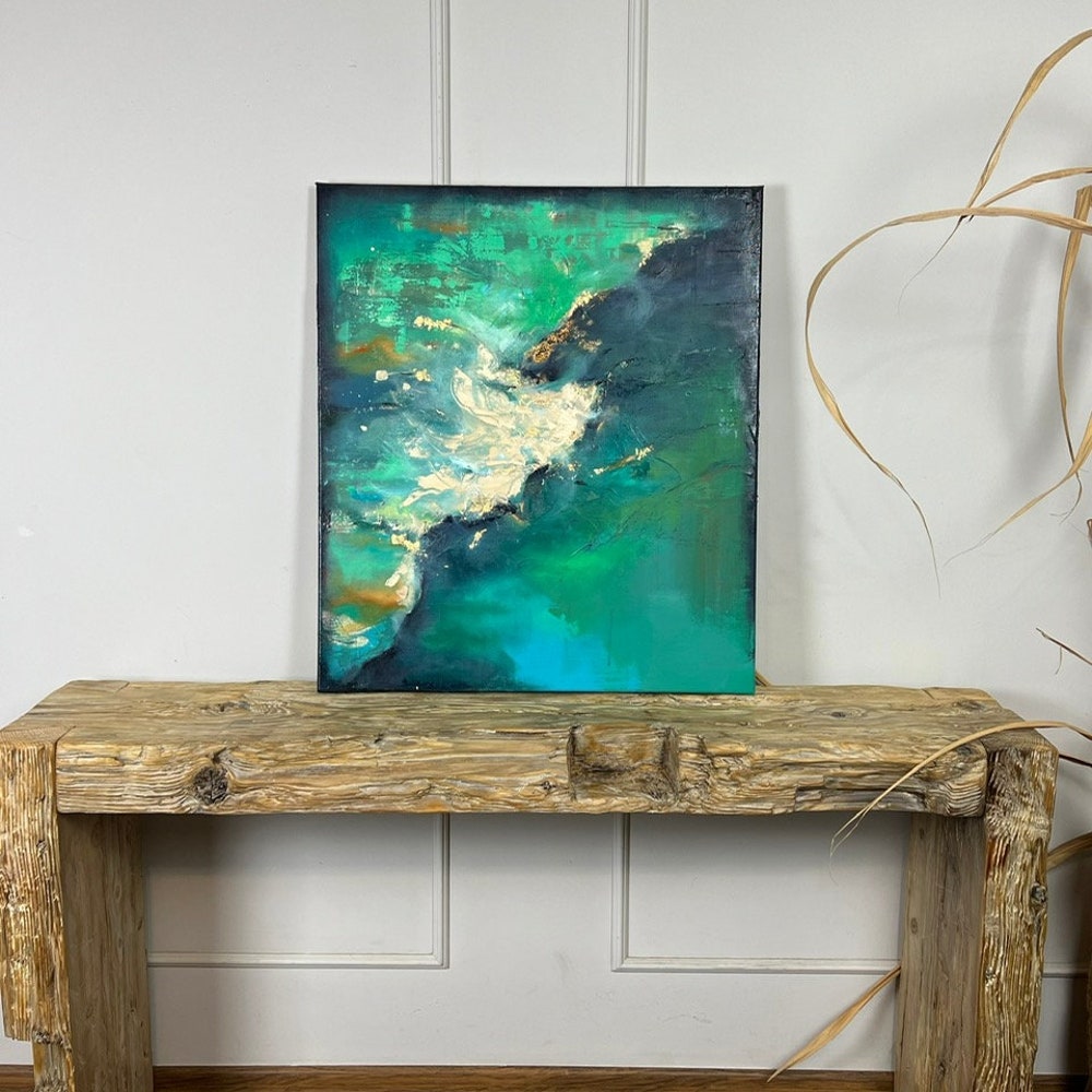 Old beam console table unique dovetail joint old wood rustic style table loft organic reclaimed barn wood entryway table natural boho MFW - Image 3