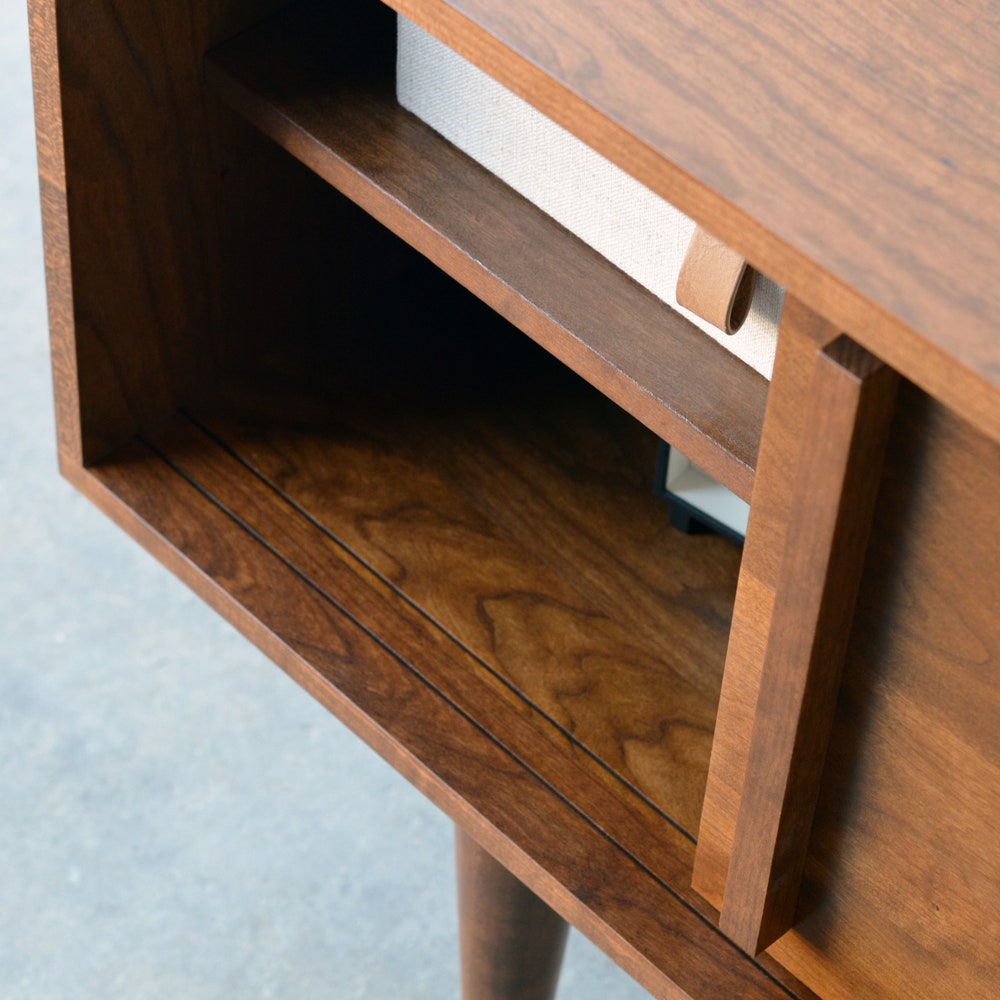 Kasse Media Console - 60" - Solid Cherry - Teak Finish - In Stock! - Image 5