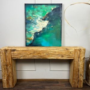 il_1000x1000.4867516041_4qrb.jpg Old beam console table unique dovetail joint wood rustic style table loft organic reclaimed barn wood entryway end table natural light MFW