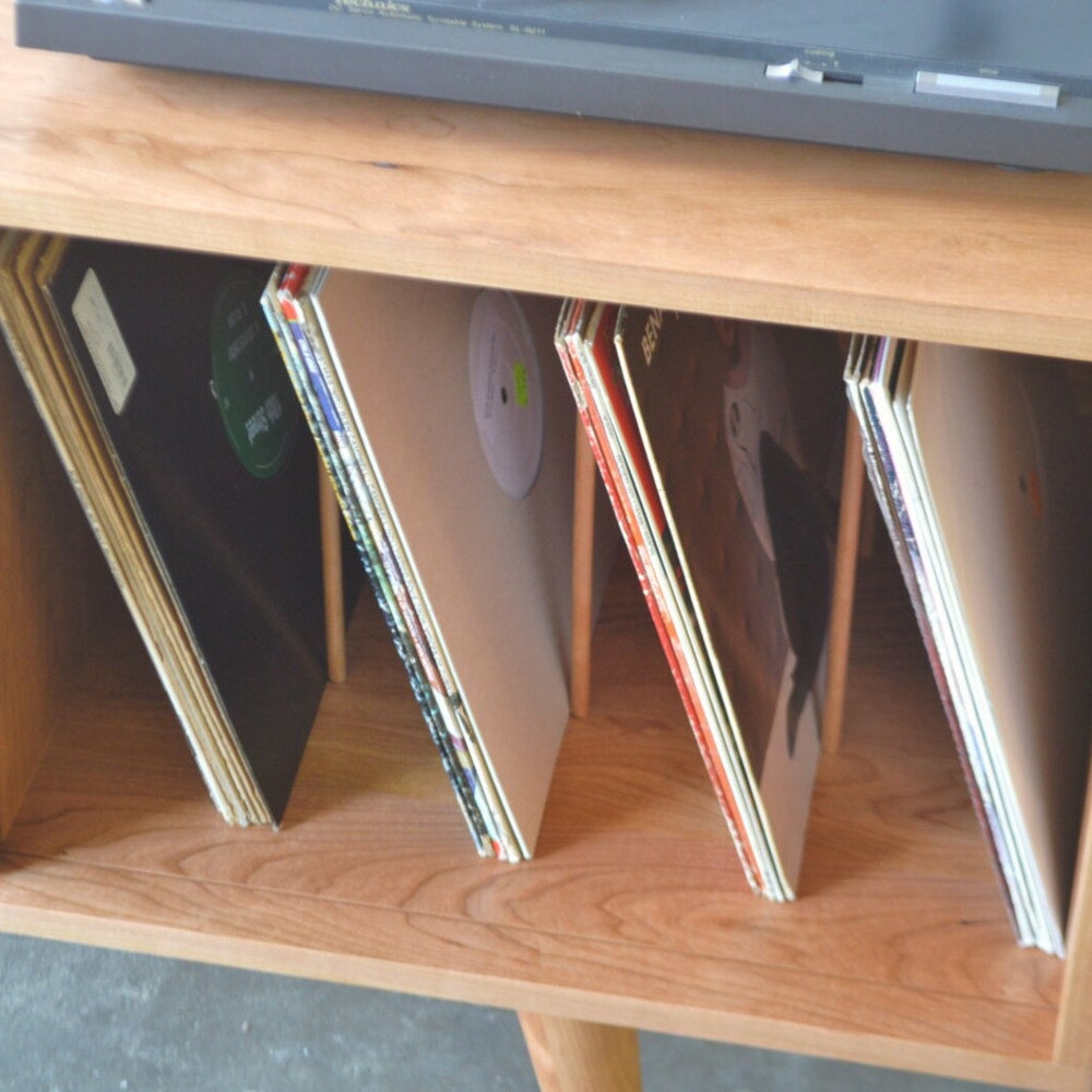 Kasse Media Console - 60" - Solid Cherry - 12" Legs - In Stock! - Image 7