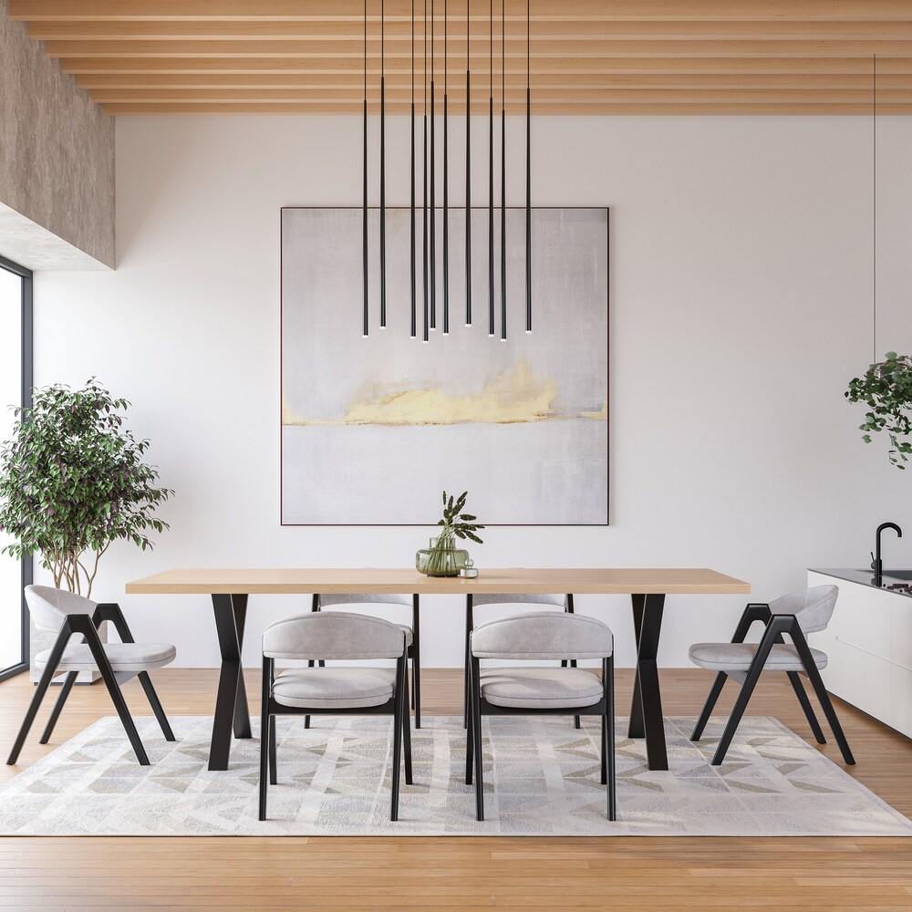 The Fox Maple Dining Table, Rustic Kitchen Table, Solid Wood, Wooden Dining Table, Mid Century, Farmhouse, Dine Table - Image 5