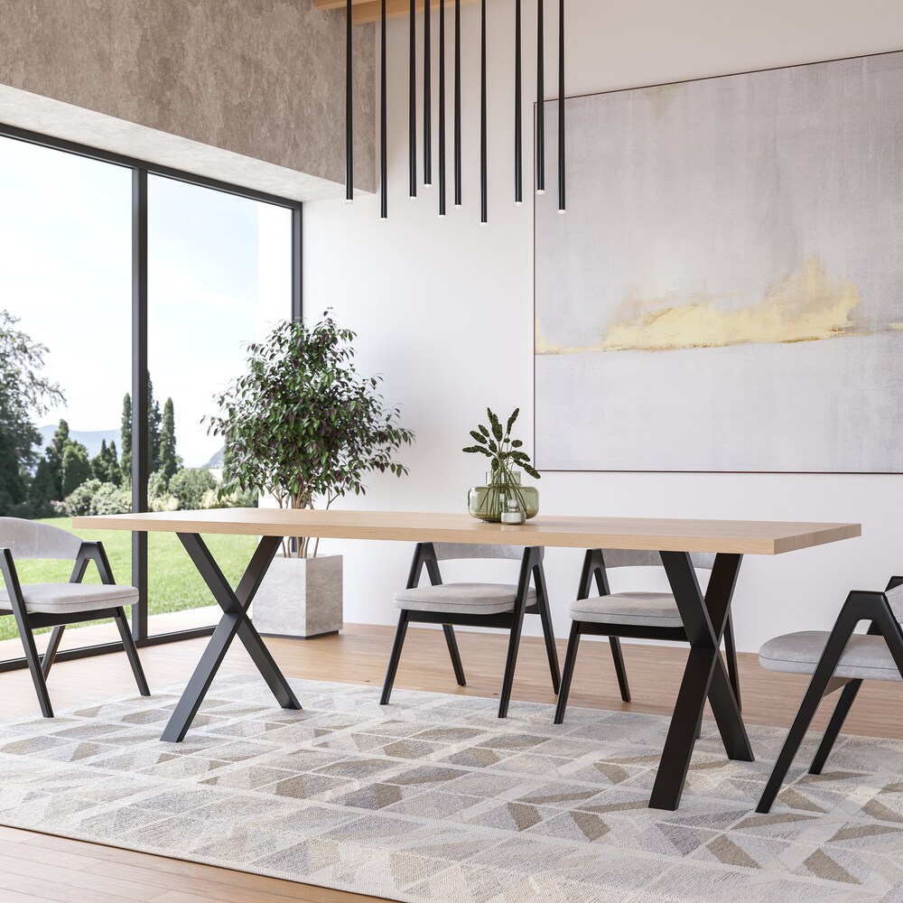 The Fox Maple Dining Table, Rustic Kitchen Table, Solid Wood, Wooden Dining Table, Mid Century, Farmhouse, Dine Table