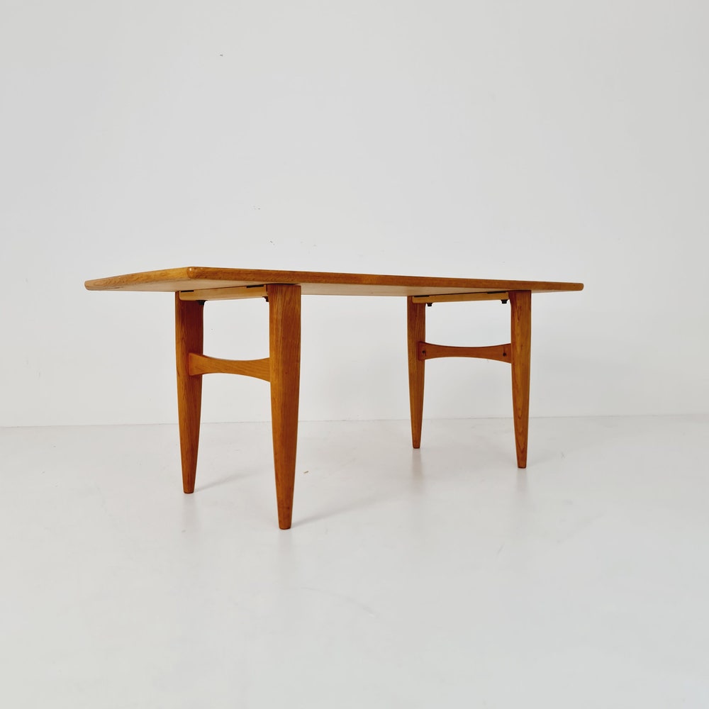 Midcentury Swedish teak and oak coffee table, 1960s - Image 5