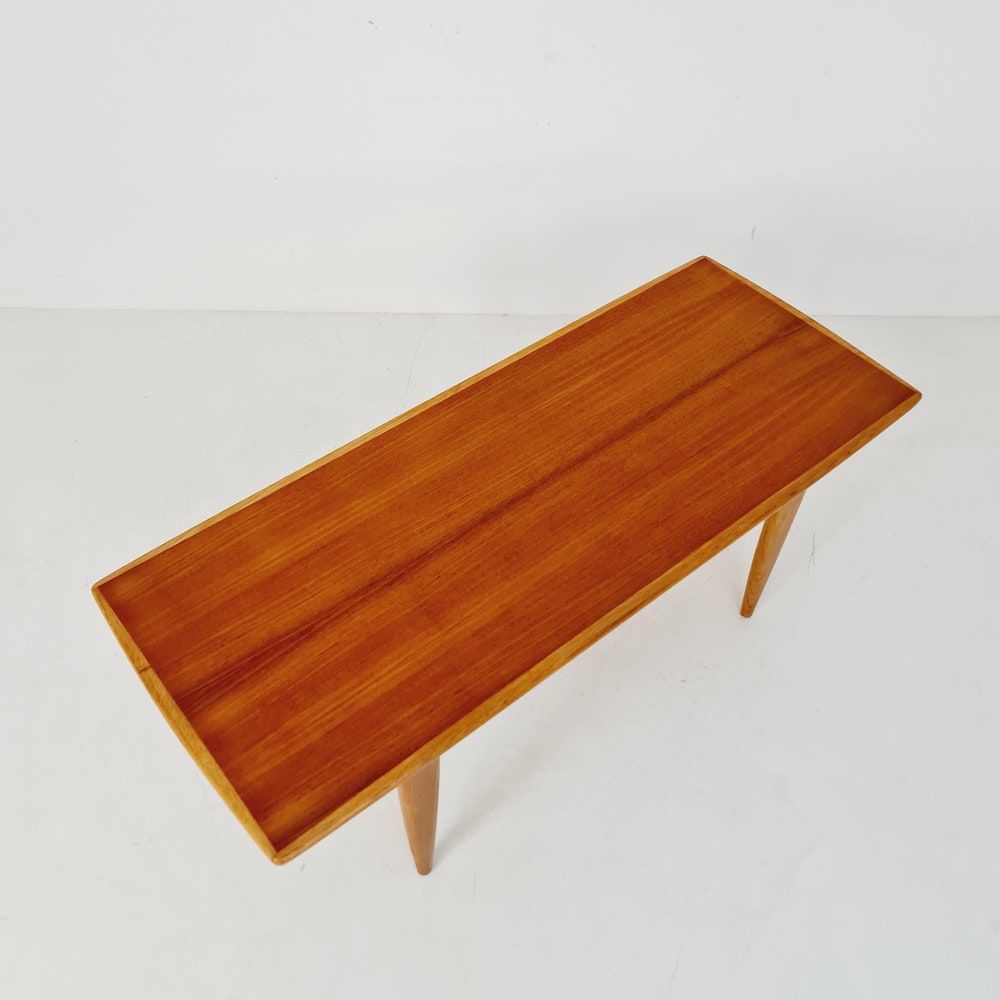 Midcentury Swedish teak and oak coffee table, 1960s - Image 4