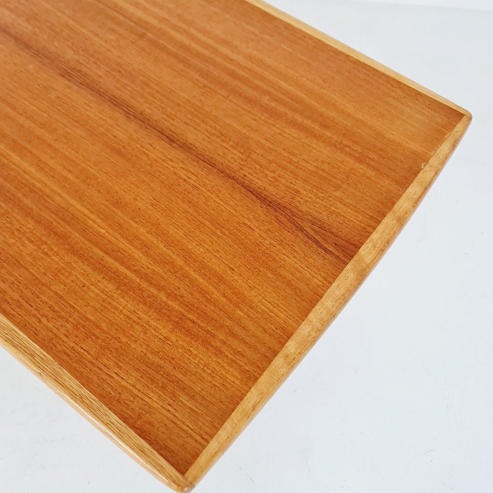 Midcentury Swedish teak and oak coffee table, 1960s - Image 11