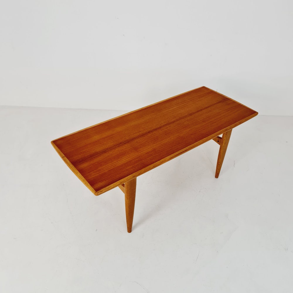Midcentury Swedish teak and oak coffee table, 1960s - Image 3