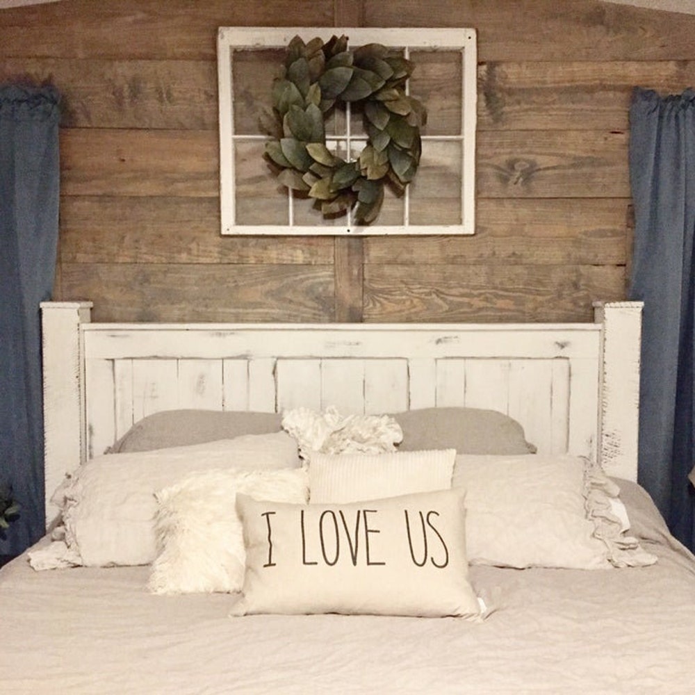 Griffin wood bed frame king size, queen size, California king farmhouse rustic - Image 7