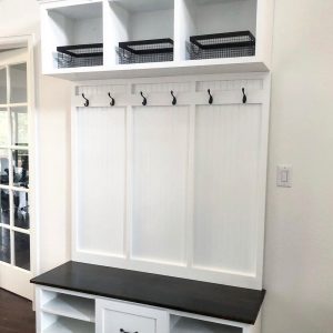 Birmingham Entryway Bench with Shoe Storage & Drawers | Mudroom Hall Tree | Custom Entryway Furniture