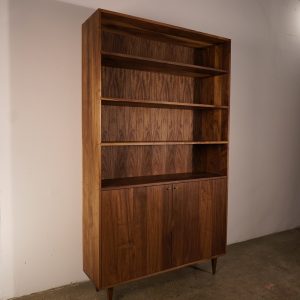il_1000x1000.5230414882_kef1.jpg Robinson Cabinet Bookcase, Modern Bookcase, Solid wood Bookcase, Bookshelf with door cabinet (shown in walnut)