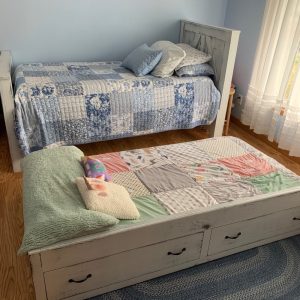 Chicago Solid Wood Bed Frame with Trundle | Daybed for Kids or Guest Room | Handmade Bedroom Furniture | Handmade Furniture