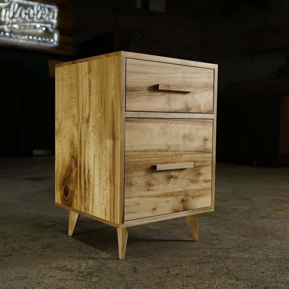 Bakewell Filing Cabinet, Modern Office Cabinet, Modern Home Office, Solid Hardwood File Cabinet (Shown in Myrtle)