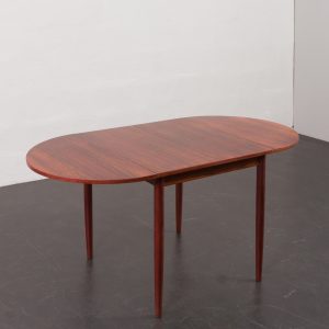 Arne Vodder style rosewood drop-leaf dining table, Denmark, 1960s