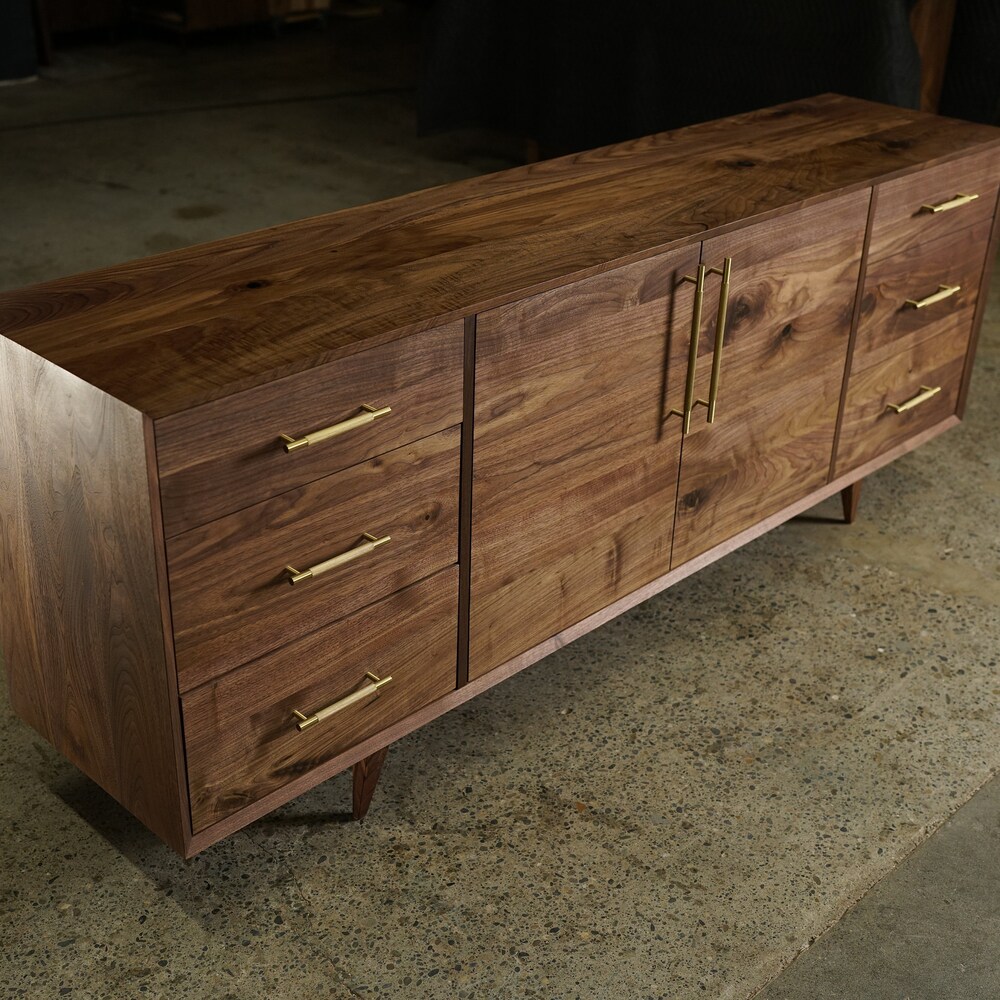 Hernandez Console, 6 Drawers, Mid-Century Modern Credenza, Modern Sideboard, Solid Wood Sideboard (Shown in Walnut) - Image 3