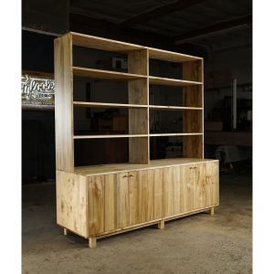 il_1000x1000.5320383137_7q8r.jpg Gilles Hutch 2.0, Mid-Century Media Hutch with Shelves, Modern Wide Console with Hutch (Shown in Myrtle)