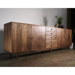 Armocido Buffet, Mid-Century Modern Buffet, Modern Sideboard, Credenza, Solid Wood Sideboard (Shown in Walnut)