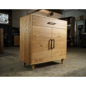 Alden Cabinet Alt1, Solid Wood Furniture, Modern Cabinet, Console Table (Shown in White Oak)