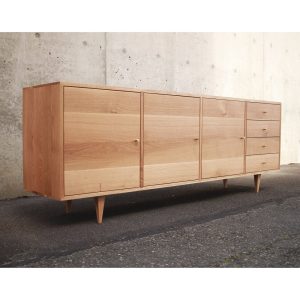 il_1000x1000.5326831268_ndkn.jpg Danish Modern Console, Mid-Century Modern, Modern Solid Hardwood Sideboard, Modern Credenza (Shown in White Oak)