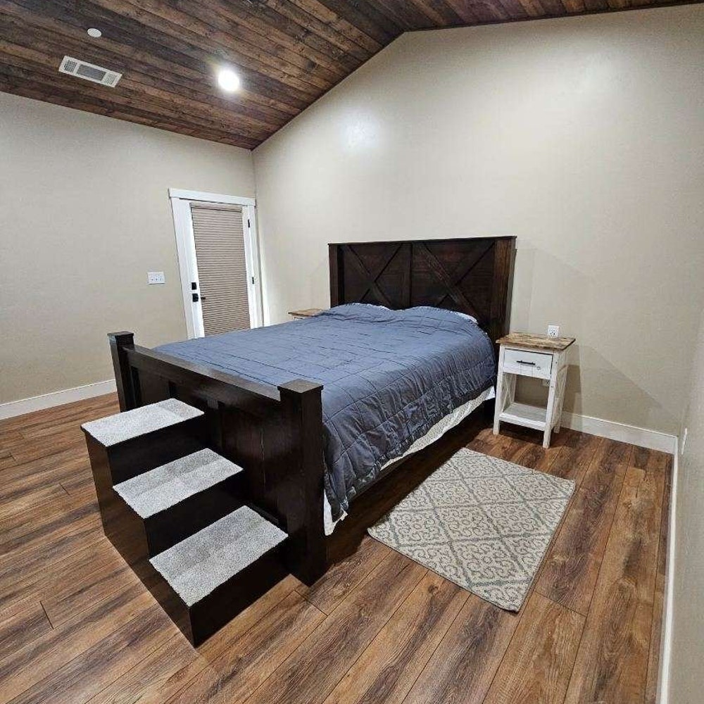 Cape Coral Solid Wood Bed Frame | King Size Storage Bed | Handmade Bedroom Furniture | Rustic Platform Bed | Custom Wood Bed - Image 7