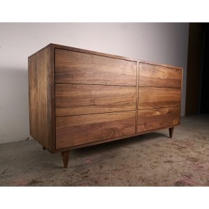 il_1000x1000.5372015655_esqk.jpg Lowboy Dresser, 6 Drawers, Mid-Century Dresser, Modern Lowboy, 6 Drawer Lowboy, Solid Hardwood Dresser (Shown in Walnut)