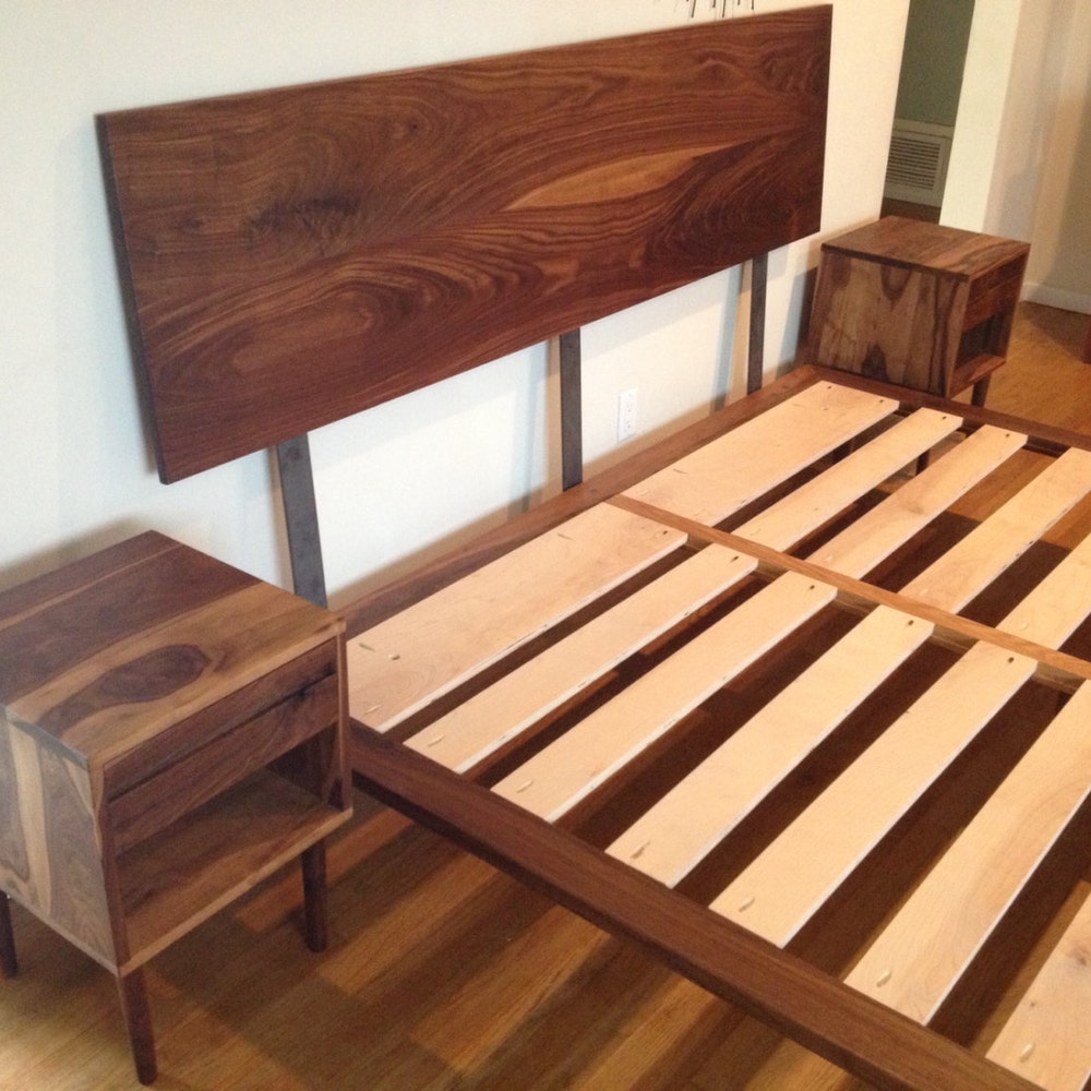 George Nelson-Inspired Bed (Danish Mid Century Modern Style Bed) - Image 5