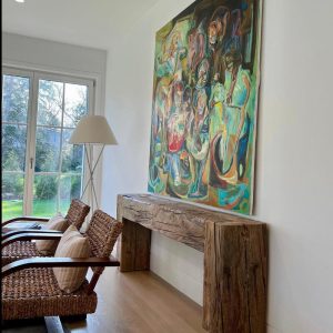 il_1000x1000.5506851011_rnl1.jpg Old beam console table unique dovetail old wood rustic style table loft organic reclaimed barn wood entryway table rough textured wood MFW