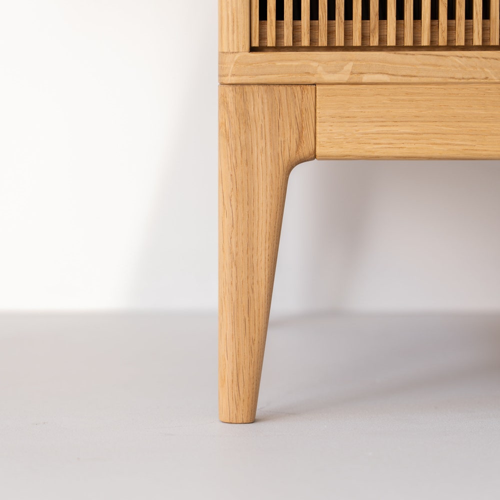 TONN 101 HIGH - Modern solid oak cabinet, stylish and versatile storage solution - Image 11