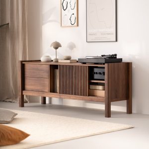 il_1000x1000.5526325408_i19r.jpg JAMM LOW 160 - Record player stand, media console, TV stand, made of American walnut wood