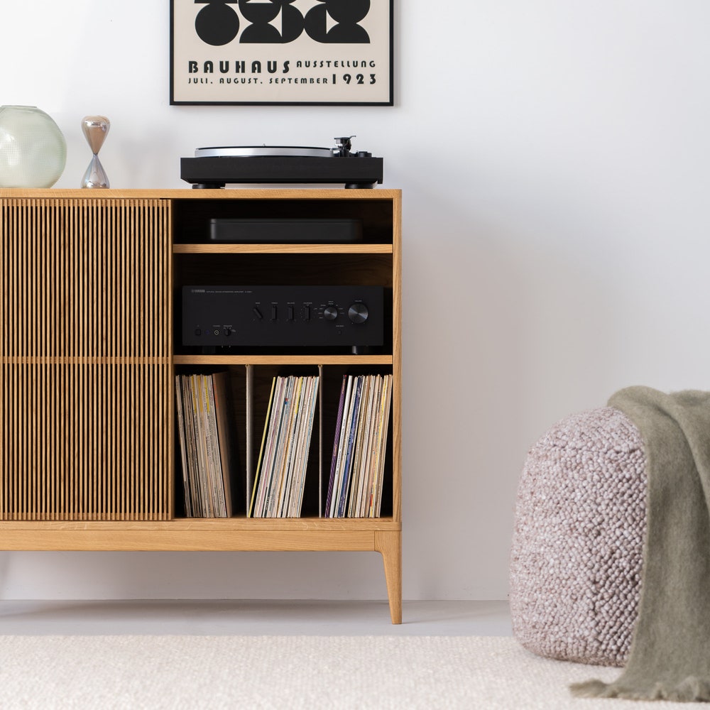 TONN 101 HIGH - Modern solid oak cabinet, stylish and versatile storage solution - Image 8