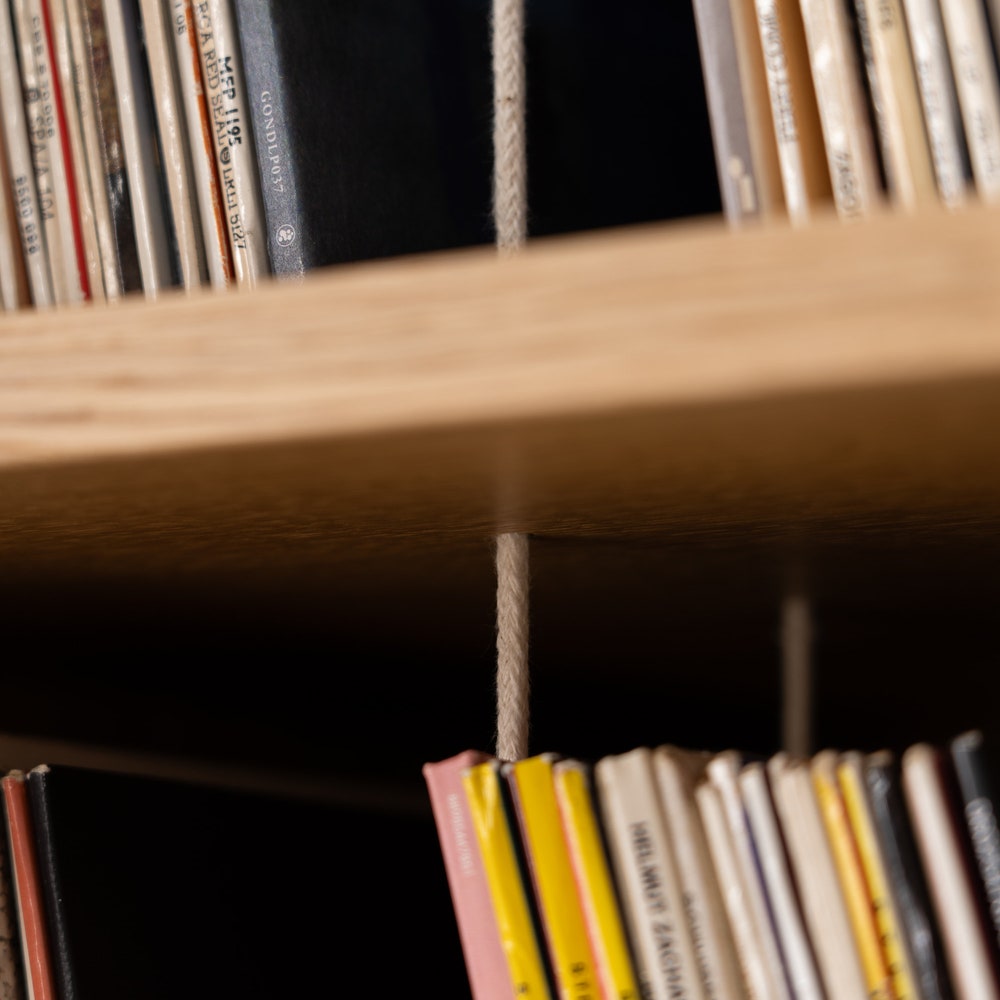 TONN 101 HIGH - Modern solid oak cabinet, stylish and versatile storage solution - Image 10