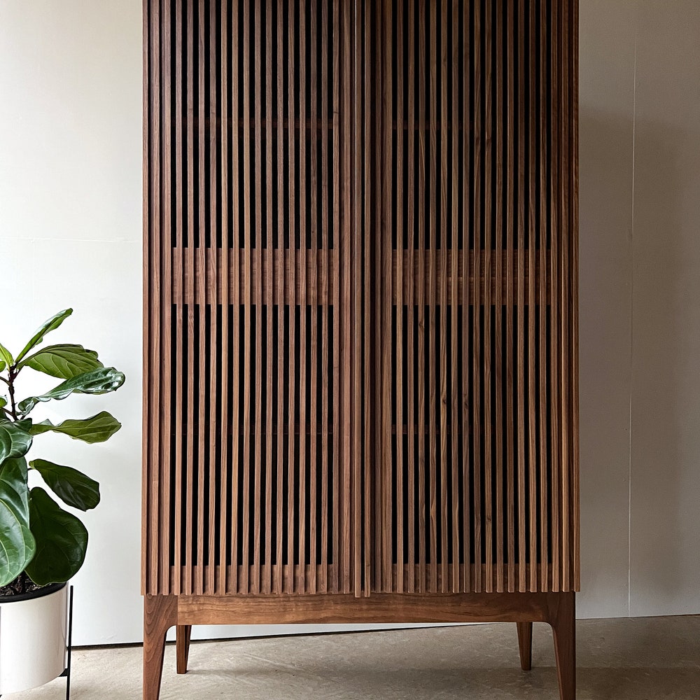 The Hemingway | Solid Wood | Mid-Century Modern Record Storage Unit - Image 6