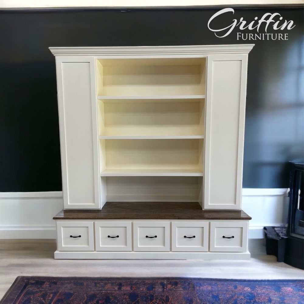 Philadelphia Mudroom Locker Bench | Custom Hall Tree with Hooks & Storage – Entryway Organizer | 5-section Hall Tree | Handmade Furniture - Image 4