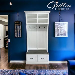 Branson Hall Tree with Bench & Shoe Rack | 2-Section Mudroom Organizer | Entryway Storage and Coat Hook Solution