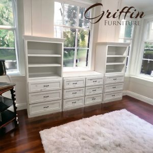 Augusta Storage Drawers | Custom TV Stand, Bookcase, Dresser, Bedroom Organizer | Handmade Wood Furniture
