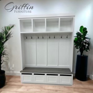 il_1000x1000.5622098950_5zq8.jpg Orlando Hall Tree | 4-Section Mud Bench with Shoe Storage & Standing Coat Rack | Entryway Organizer | Farmhouse Furniture