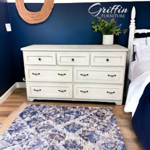 Odum Rustic Wood Dresser | Handmade Chest of Drawers for Bedroom | Farmhouse Storage Cabinet | Custom Solid Wood Furniture