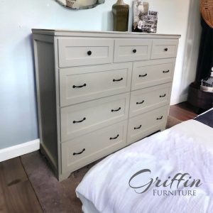 Saint Louis Dresser with Drawers | Solid Wood Chest of Drawers | Bedroom Storage Furniture | Handmade Farmhouse Dresser | Custom Finish
