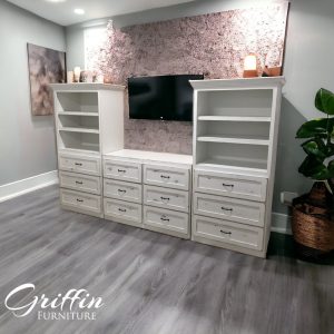 Augusta Storage Drawers | TV Stand, Bookcase, Dresser & Bedroom Storage | Handmade Wood Furniture | Custom Bedroom Organizer