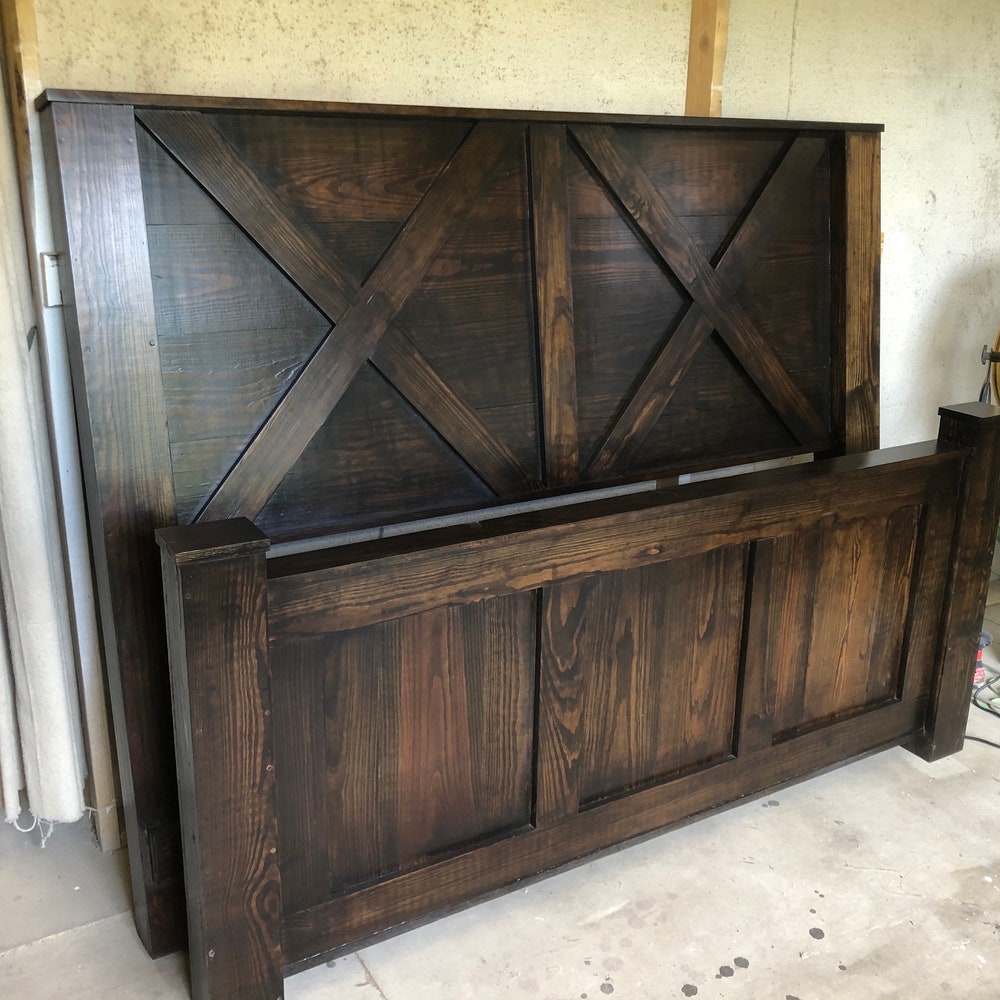 Cape Coral Solid Wood Bed Frame | King Size Storage Bed | Handmade Bedroom Furniture | Rustic Platform Bed | Custom Wood Bed - Image 8