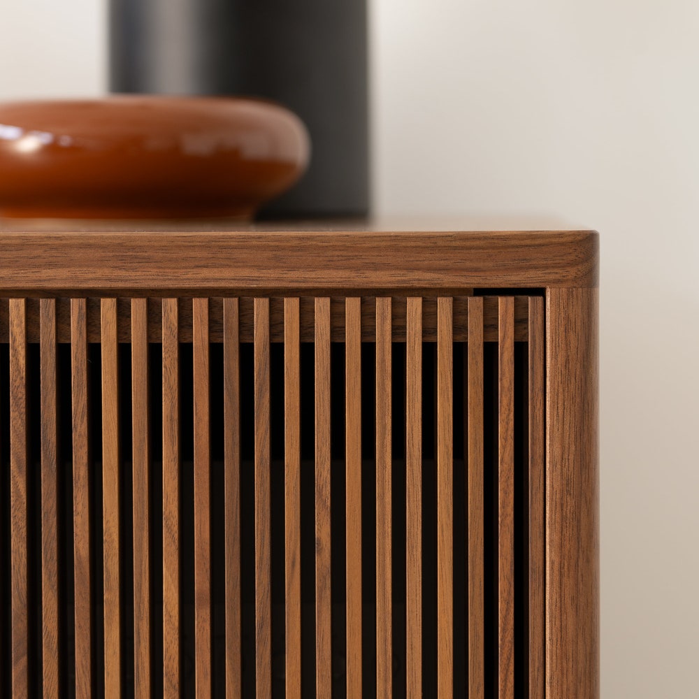 TONN 101 – Walnut Wood Record Player Stand - Vinyl Storage - Image 6