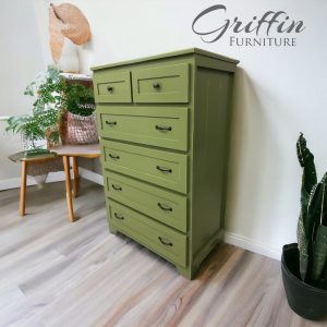 New Jersey Tall Dresser | Handmade Chest of Drawers | Rustic Solid Wood Bedroom Storage | Farmhouse Furniture | Custom Size & Color
