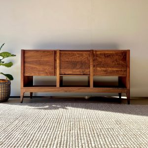 Solid Walnut Modern Vanity | Single or Double Vanity