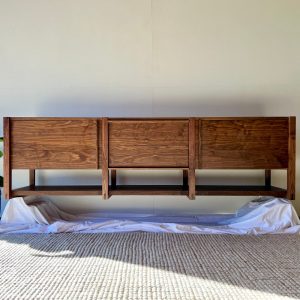 Floating Modern Walnut Vanity | Solid Wood | Single or Double Vanity